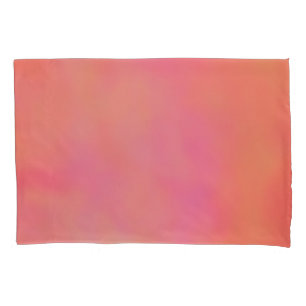 Pink and Orange Marrbled Cloud abstract Pillow Case