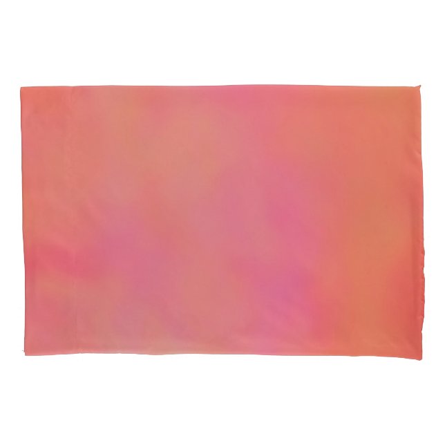 Pink and Orange Marrbled Cloud abstract Pillow Case (Front)