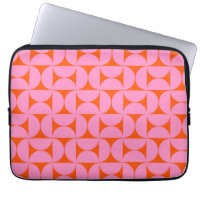 Pink And Orange Mid Century Modern Pattern