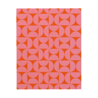 Pink And Orange Mid Century Modern Pattern