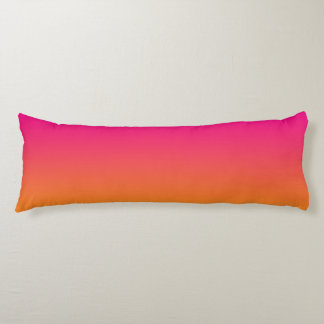 “Pink And Orange Ombre” Body Pillow