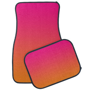 “Pink And Orange Ombre” Car Mat