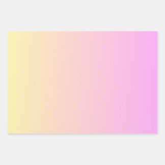 Pink And Orange Ombre Wrapping Paper Sheets