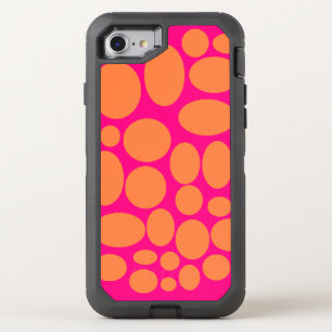 Pink and orange Otter box phone case cover