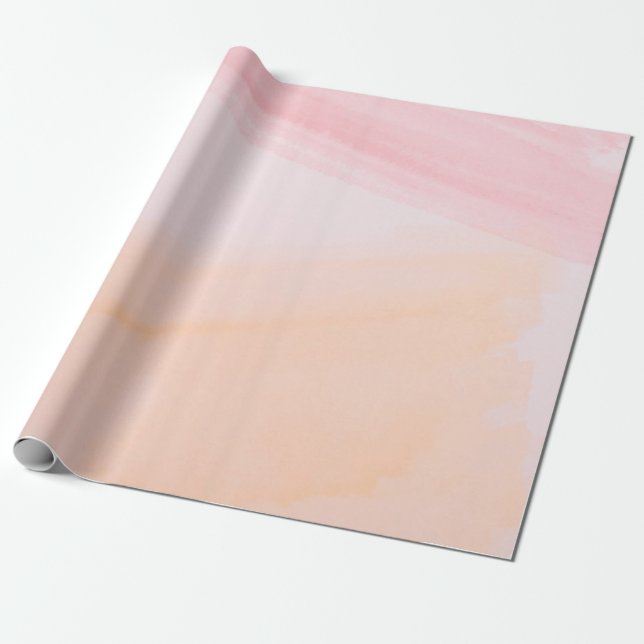 Pink and orange paints wrapping paper (Unrolled)