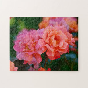 Pink and orange Rose -  Jigsaw Puzzle