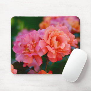 Pink and orange Rose -  Mouse Pad