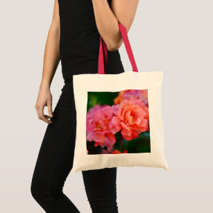 Pink and orange Rose -  Tote Bag