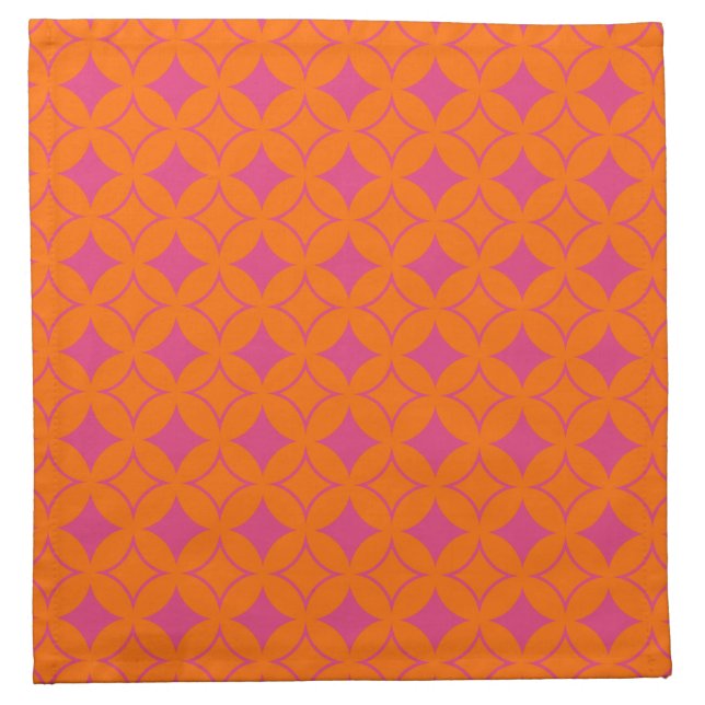 Pink and orange shippo napkin (Front)