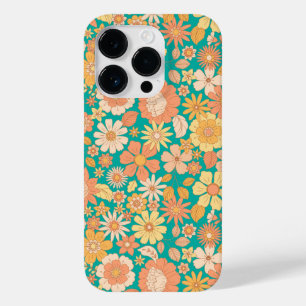 pink and orange spring flowers pattern Case-Mate iPhone 14 pro case