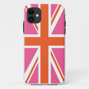 Pink and Orange Union Flag iPhone 11 Case
