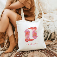 Pink and Orange Western Cowboy Boots Personalized