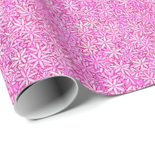 Pink and orchid flowers, orchid background wrapping paper
