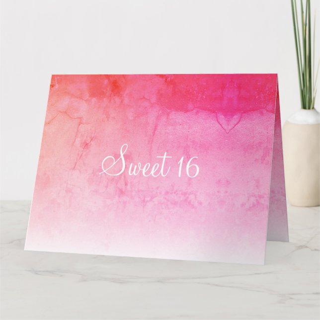 Pink And Peach Card (Front)