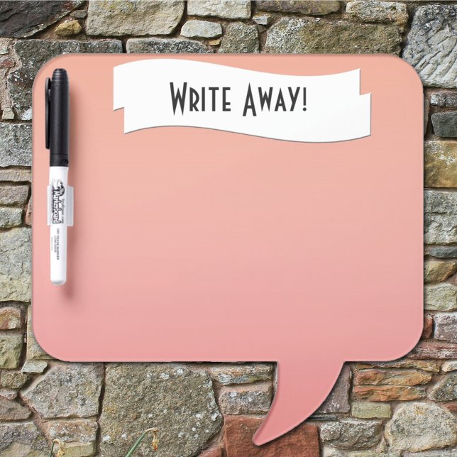 Pink and Peach Gradient Background Dry-Erase Board (Creator Uploaded)