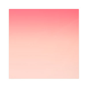 Pink and peach gradient background metal print