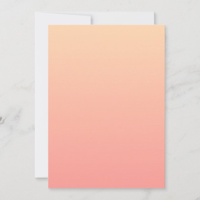 Pink and Peach Gradient Invitation (Front)