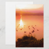 Pink and peach lake sunset (Front/Back)