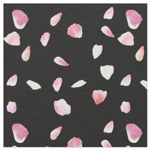 Pink and Peach Rose Petals Fabric