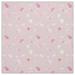 Pink and Peach Rose Petals Fabric