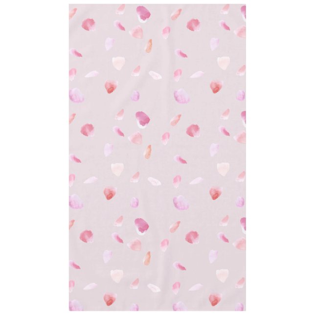 Pink and Peach Rose Petals Tablecloth (Front)