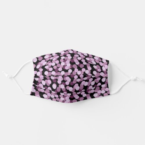 Pink and Plum Spots Adult Cloth Face Mask