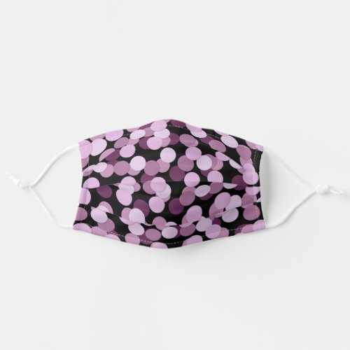 Pink and Plum Spots Adult Cloth Face Mask