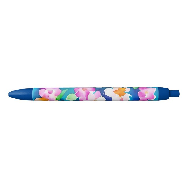 Pink and Pretty Floral Pattern Pen (Front)