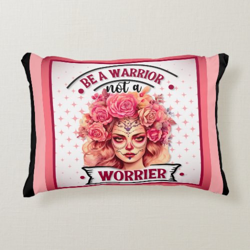 Pink and Pretty Sugar Skull Accent Pillow