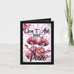 Pink and Pretty Sugar Skull Thank You Card