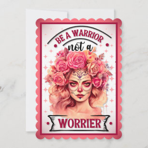 Pink and Pretty Sugar Skull  Thank You Card