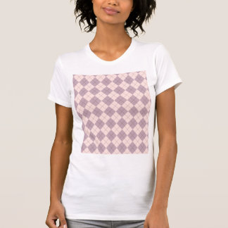 Pink and Purple Argyle Pattern Pretty T-Shirt