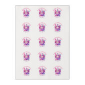 Pink and Purple Axolotl Girl's Birthday Party Edible Frosting Rounds (Sheet)