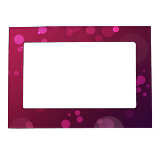 Pink and Purple Bubbles Magnetic Photo Frame