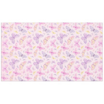 Pink and Purple Butterfly Party Table Cloth