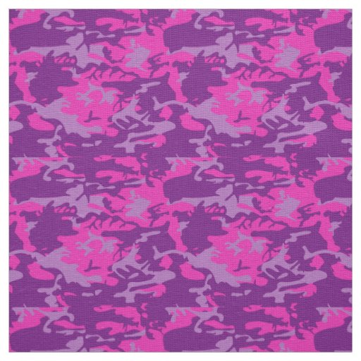 Pink and Purple Camo Fabric