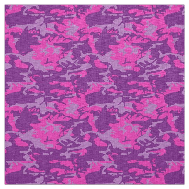 Pink and Purple Camo Fabric (Swatch)