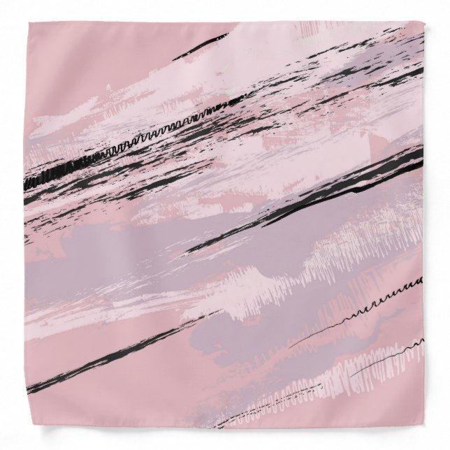 Pink and Purple Chic Sporty Bandana (Front)