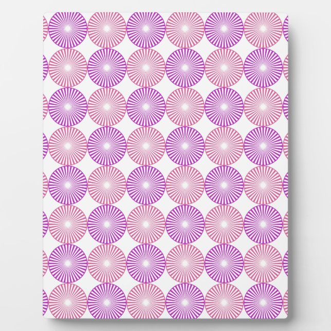 Pink and purple circles pattern plaque (Front)