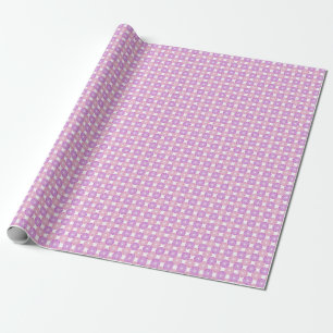Pink and purple circles pattern wrapping paper