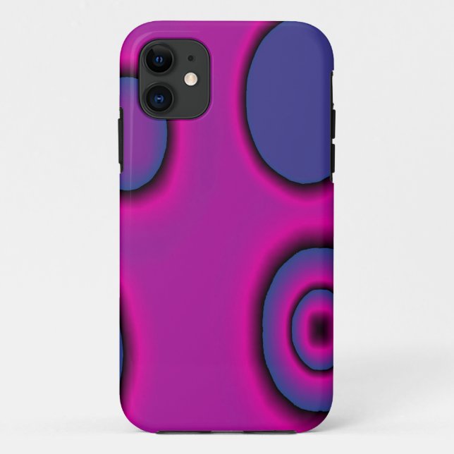 pink and purple cirlces Case-Mate iPhone case (Back)
