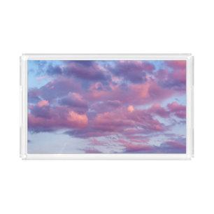 Pink and Purple Clouds Acrylic Tray