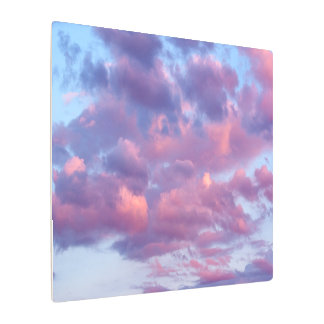 Pink and Purple Clouds Metal Print