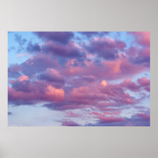 Pink and Purple Clouds Poster