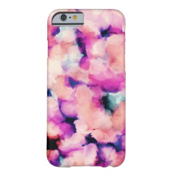 Pink And Purple Cloudy Watercolor Abstract Barely There Iphone 6 Case by lisaguenraymondesign at Zazzle