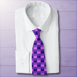 Pink and purple color combination neck tie