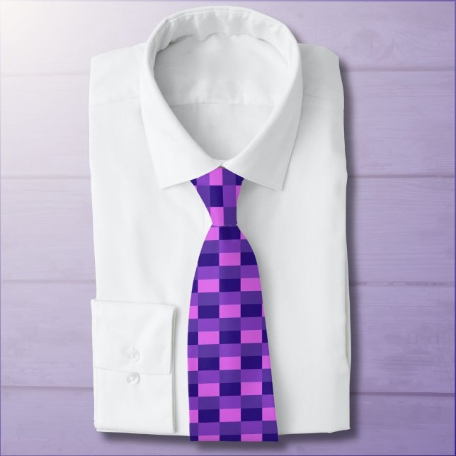 Pink and purple color combination neck tie (Creator Uploaded)