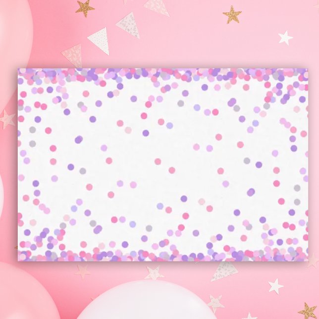 Pink and Purple confetti sprinkles Tissue Paper (Pink and purple confetti tissue paper)