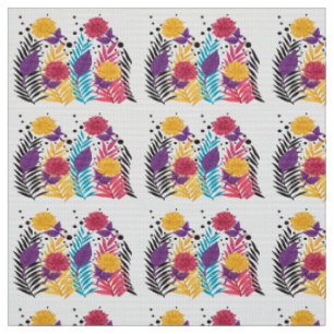 Pink and purple cut flowers with intricate petals  fabric