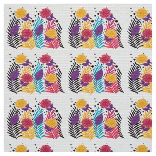 Pink and purple cut flowers with intricate petals  fabric